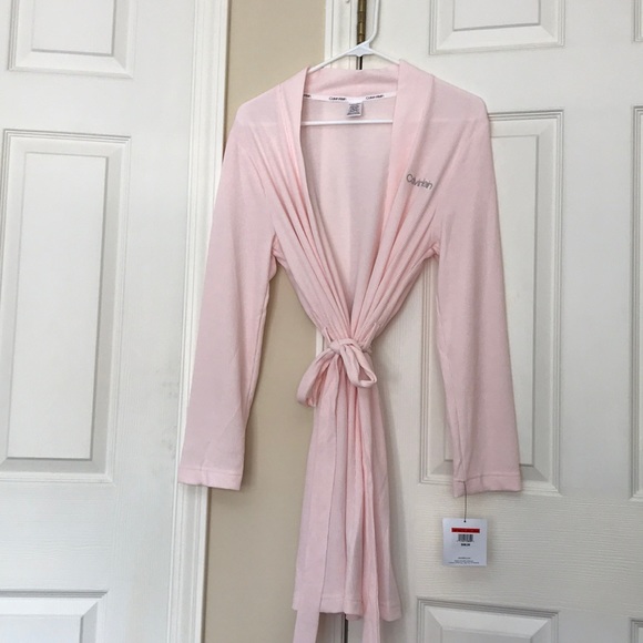calvin klein pink robe